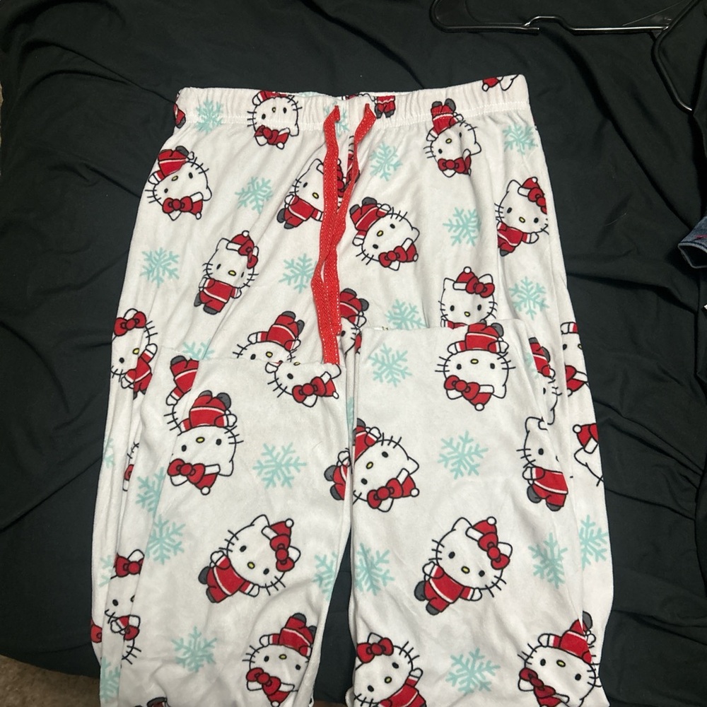 Hello Kitty Kids Pajama Bottoms - White and Red
